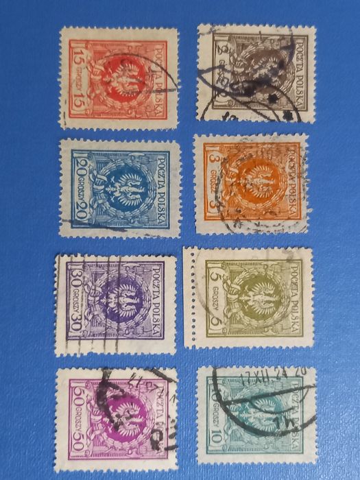 Zestaw Polskich znaków 1924.r