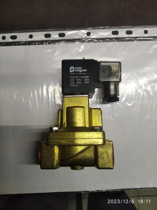 Клапан электромагнитный соленоидный Danfoss Valve EV220A 1/2 дюйма, Да