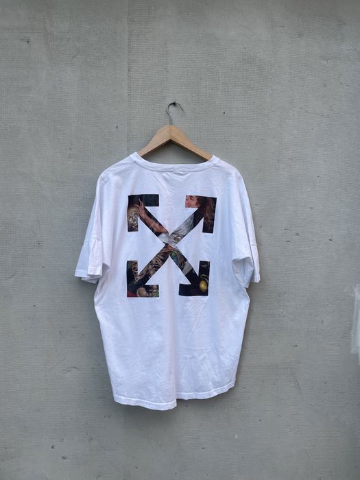 Off White Tshirt vintage y2k Koszulka boxy swag opium