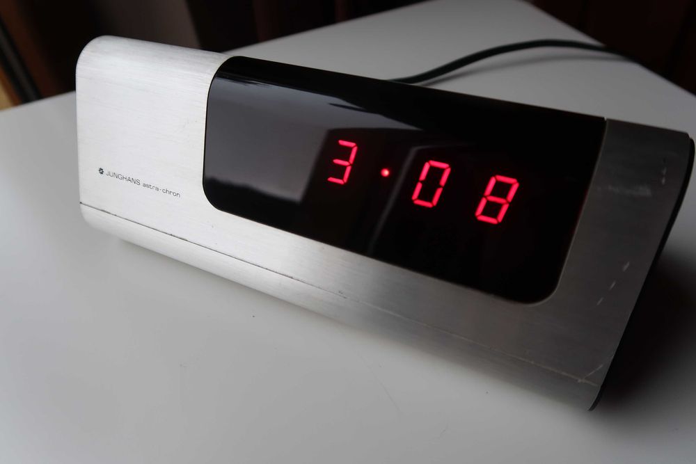 Unikat Space Age Budzik JUNGHANS Astra - Chron Lata 70"