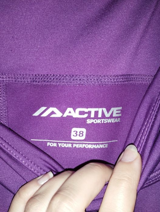 IS Active 38 fioletowe sportowe funkcyjne legginsy getry