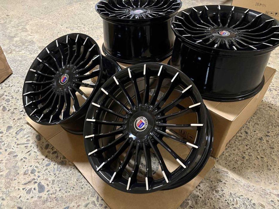 Диски на BMW ( одноширокі ) Chrome Black R18 | в стилі Alpina