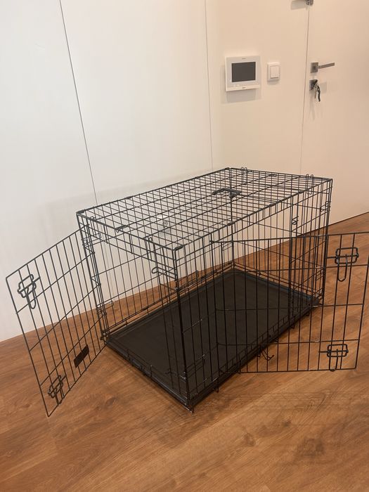 Crate c/dulpa porta - treino/transporte animal -Impecavel,Arrumo Fácil