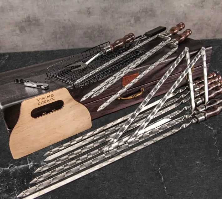 набір шампурів у кейсі шампура набор шампуров в кейсе