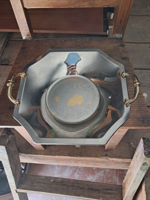 Taça em inox vintage