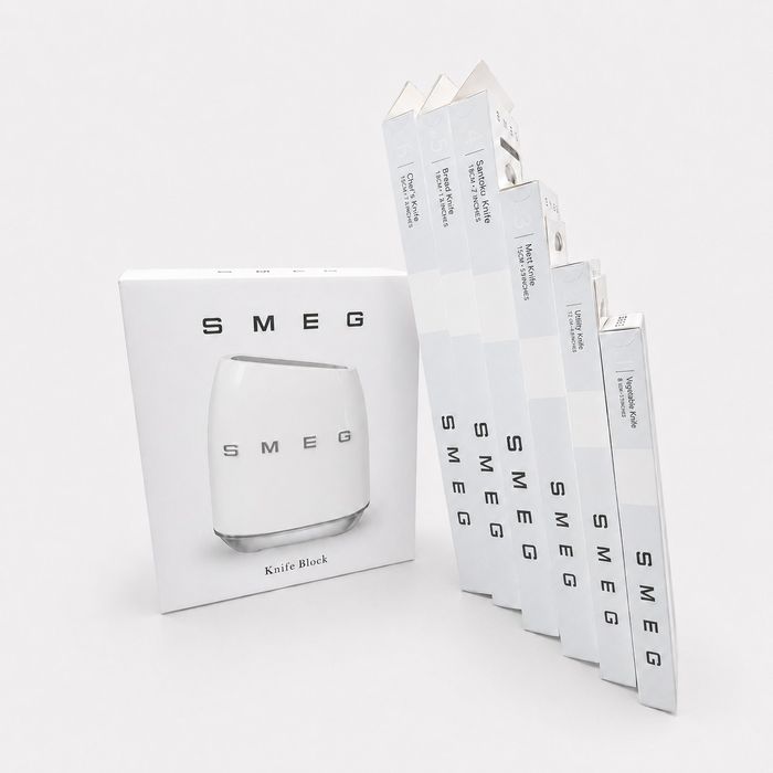 Faqueiro SMEG Branco Completo