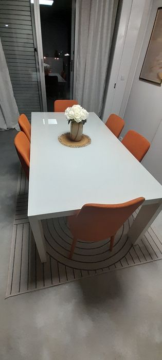 Mesa de sala tampo em vidro