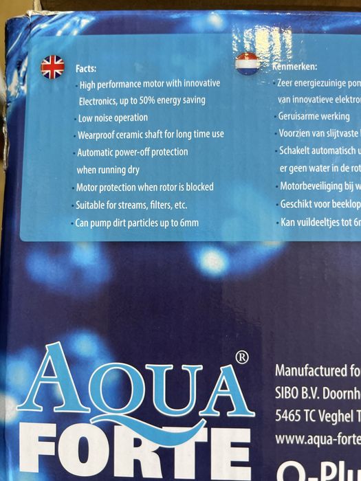 Bomba de Lago AquaForte O-Plus Series (Para peças / reparação)