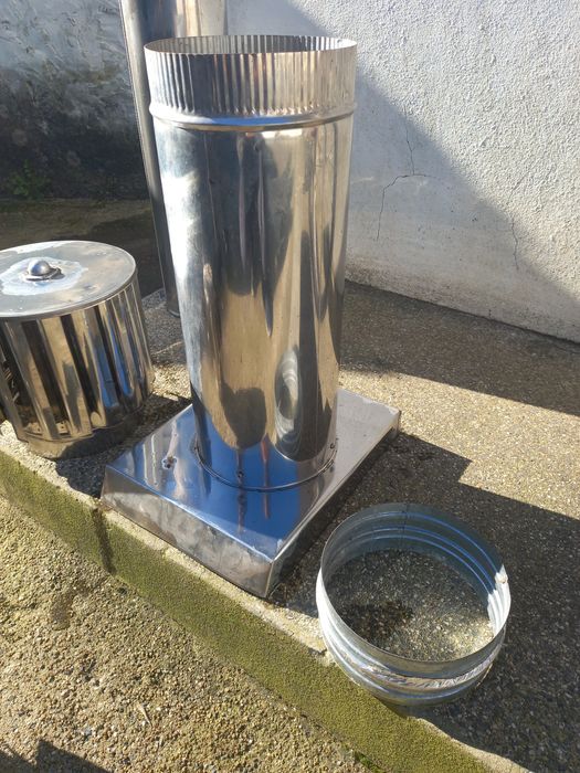 Tubos inox com ventilação