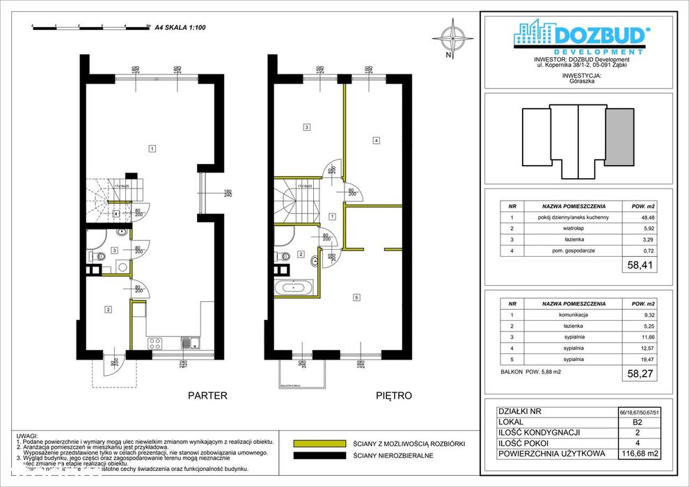 4-pokojowy dom 116m2 Bez Pośredników