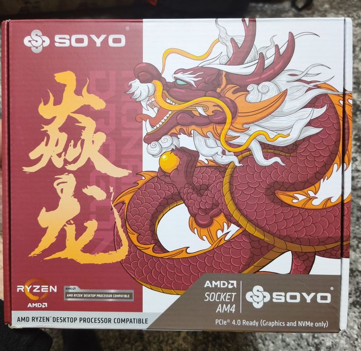 Нова Материнська плата Soyo B550M ARGB