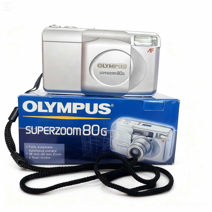 オリンパス OLYMPUS SUPERZOOM 80G Olympus Superzoom 80G 35mm Point and Shoot Film Camera — LensFayre