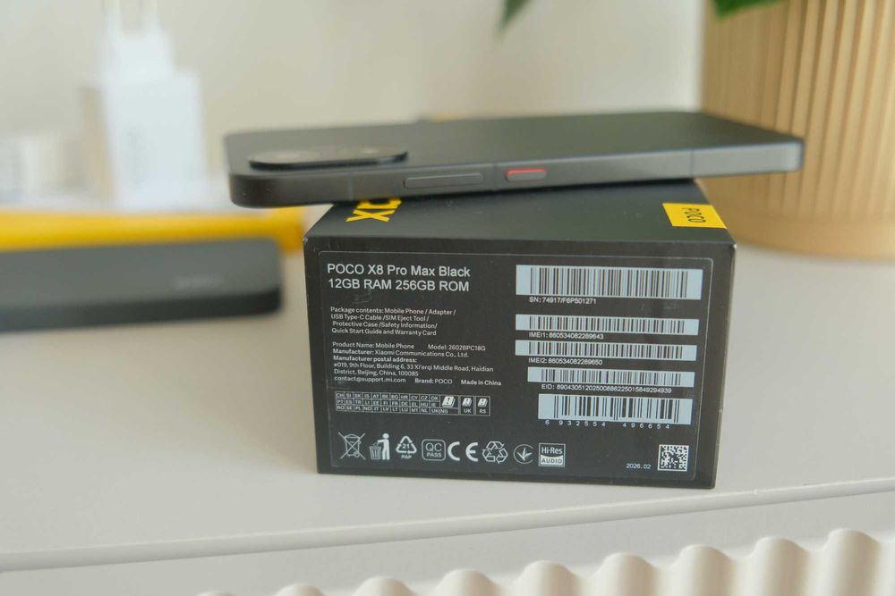 smartfon Poco X8 Pro Max 12/256GB Czarny