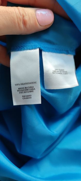 Jedwabna długa sukienka L/40/12 Jones New York silk dress