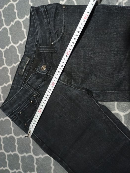 Spodnie damskie proste jeansy czarne r. M 38 28