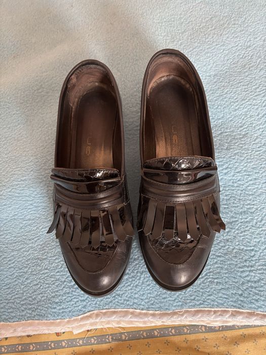 Mocassins pretos senhora 37