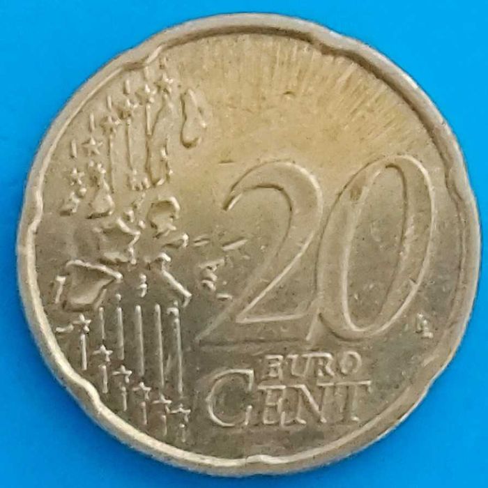 20 Cêntimos de 2002 Letra J,  da Alemanha