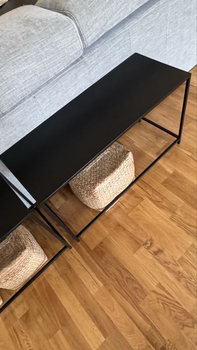 Mesa consola / apoio em metal preto