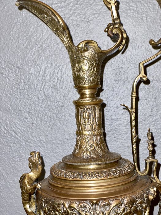 Jarro em bronze Renascença Do Século XIX Dourado