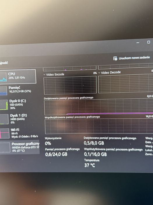 Komputer gamingowy w świetnym stanie, GTX 1070, 32gb ramu, intel core i5 8gen