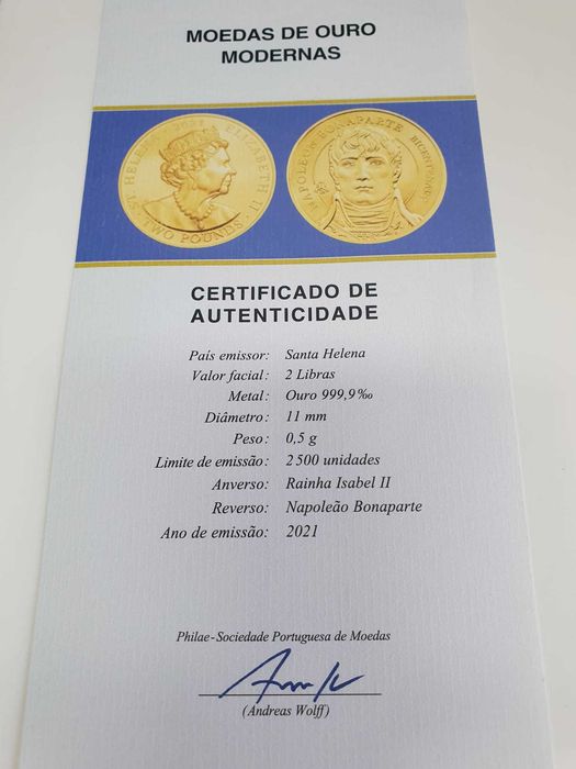 Moeda de ouro para colecionadores
