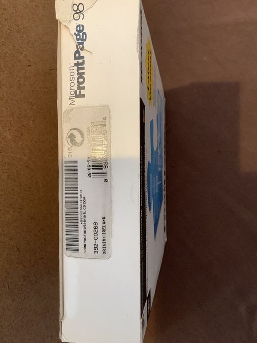 Software Vintage Microsoft FrontPage 98 (1998)