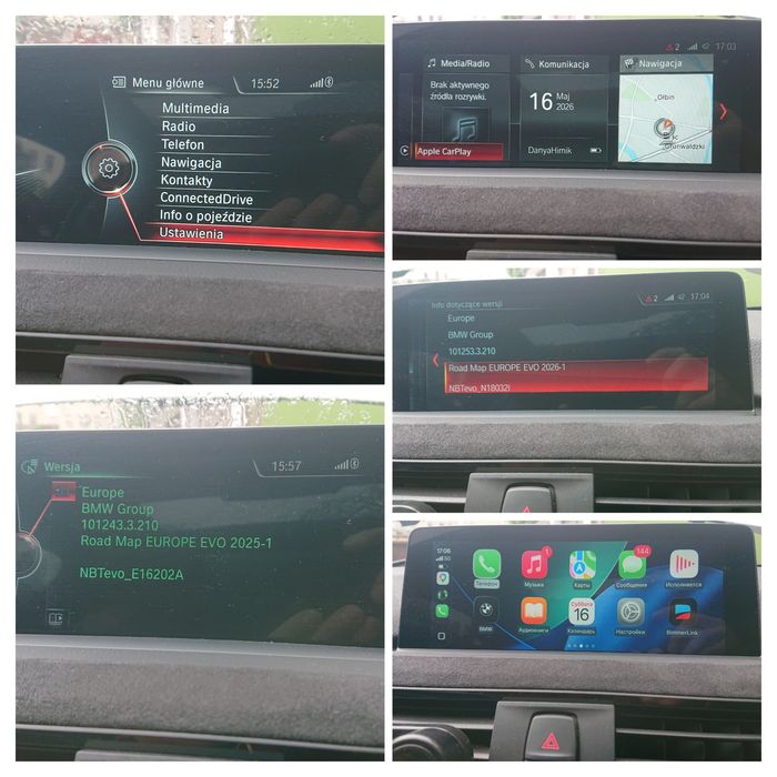 CarPlay Aktywacja BMW MINI Supra NBT EVO Entrynav2 Android MGU Zdalnie