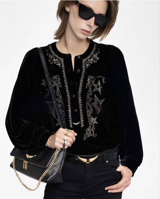 Блуза бархатная Zadig & Voltaire