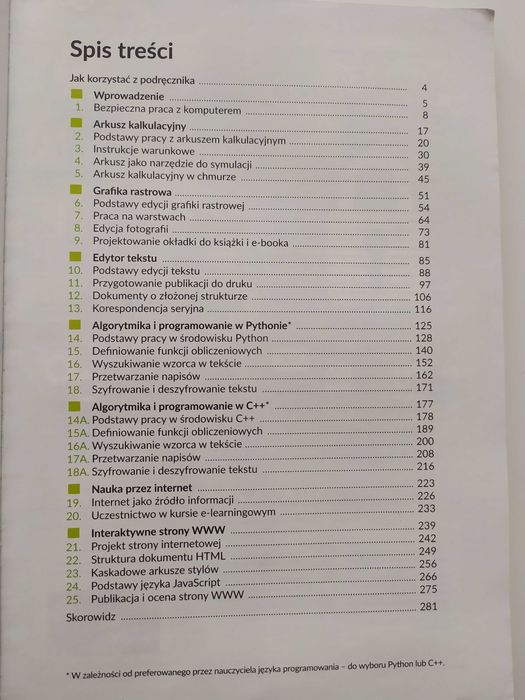 Podręcznik Informatyka 1 WSIP - zakres podstawowy 2019