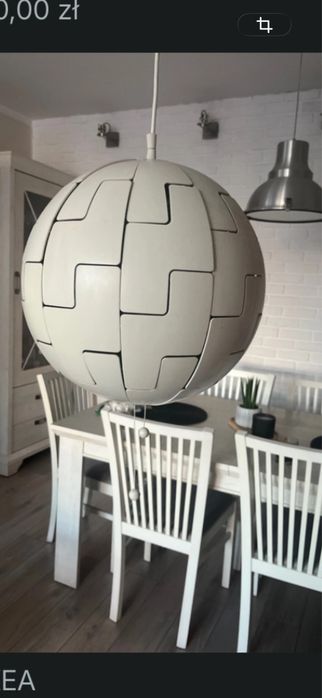 Ikea lampa rozsuwana plastik