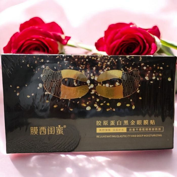 Kolagenową czarno złota maska pod oczy!!!