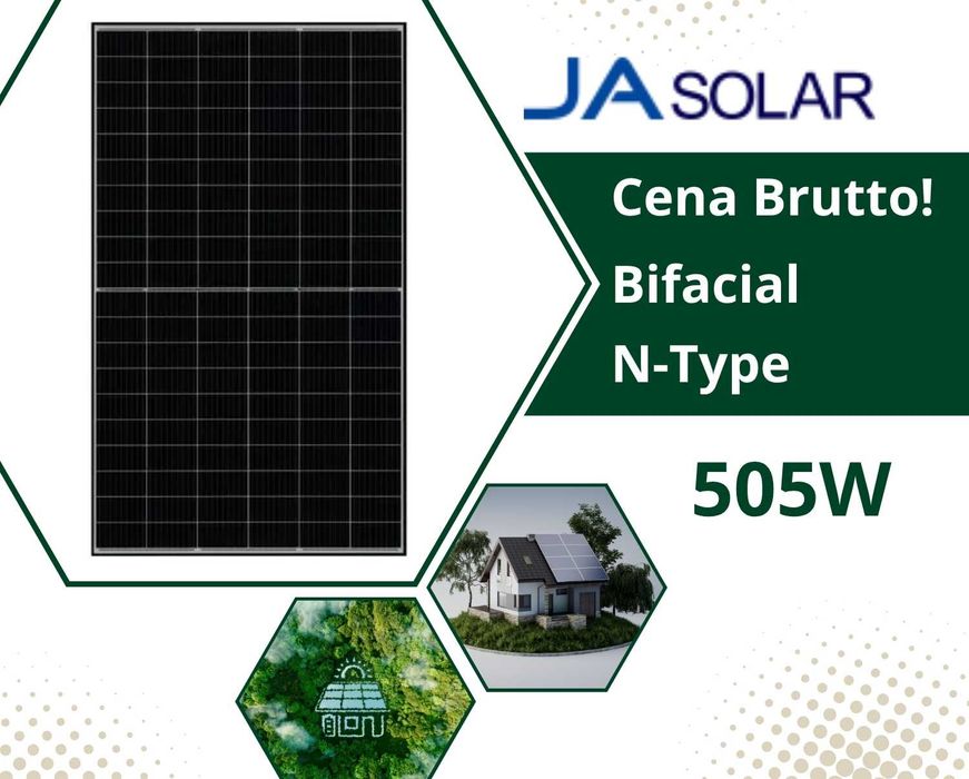 Panele Fotowoltaiczne 505W Ja Solar JAM60D40-505/LB_BF | Fotowoltaika Jinko Longi