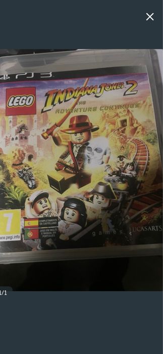 Caixa jogo Ps3 Lego Indiana Jones 2