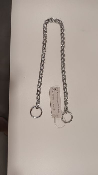 Corrente cromada para cão
