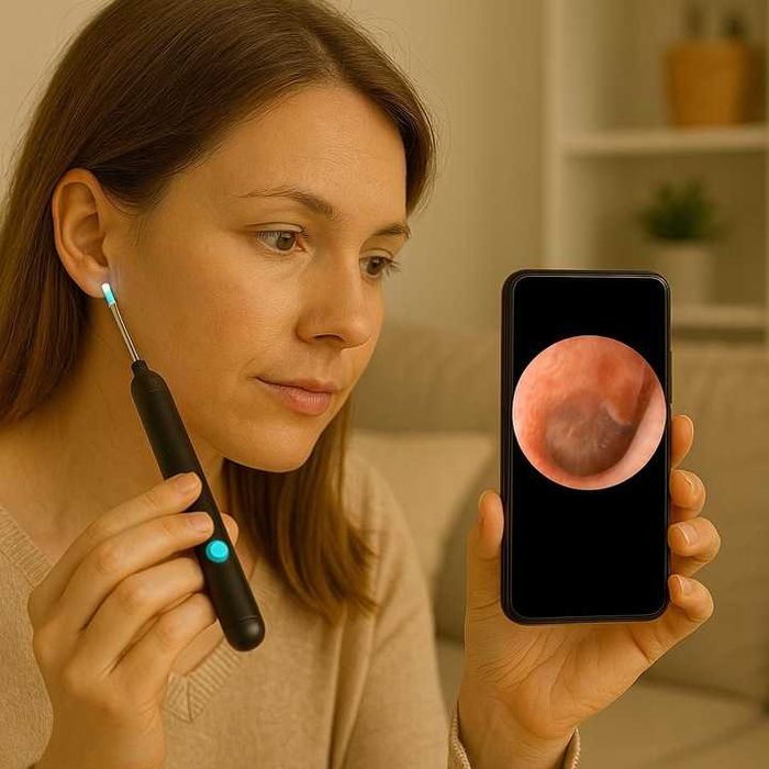 SMART Otoskop kamera czyszczenie do uszu wosk WiFi aplikacja endoskop