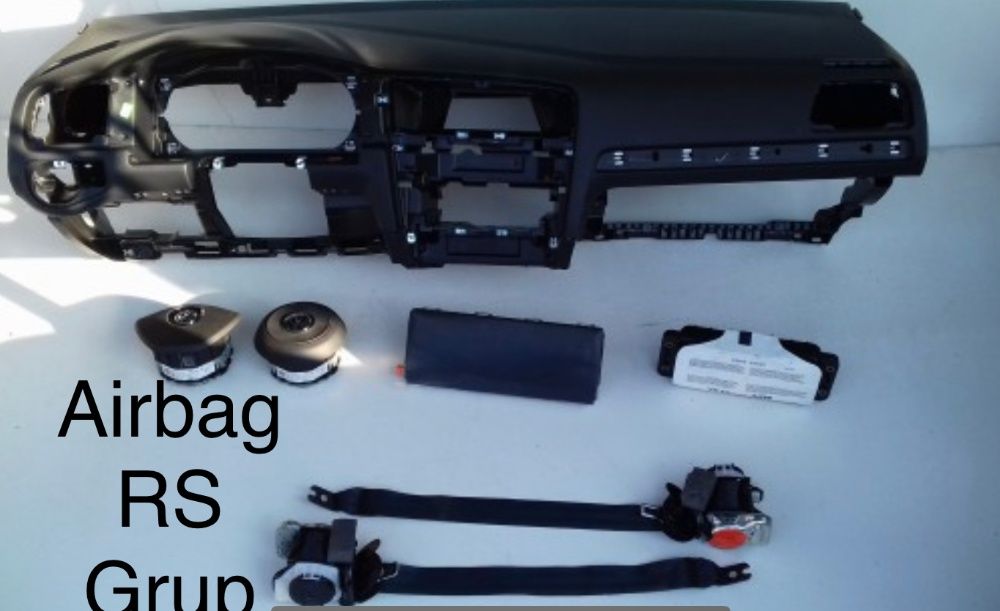 VW Golf 7 tablier airbags cintos