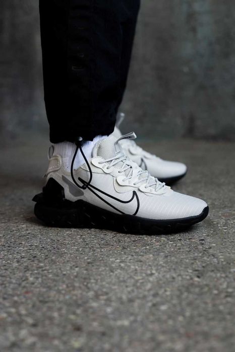 Чоловічі кросівки Nike React Vision "Grey/Black" Розміри 40-45