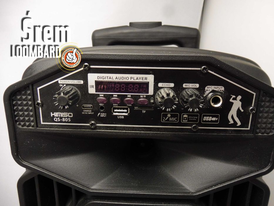 Głośnik Kimiso QS-805, MIKROFON, KABEL ZASIL, Stan Db!