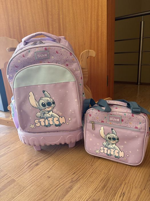 Conjunto mochila+lancheira+estojo