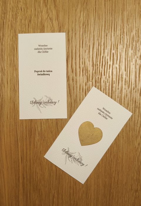 Zdrapki weselne - różne zadania