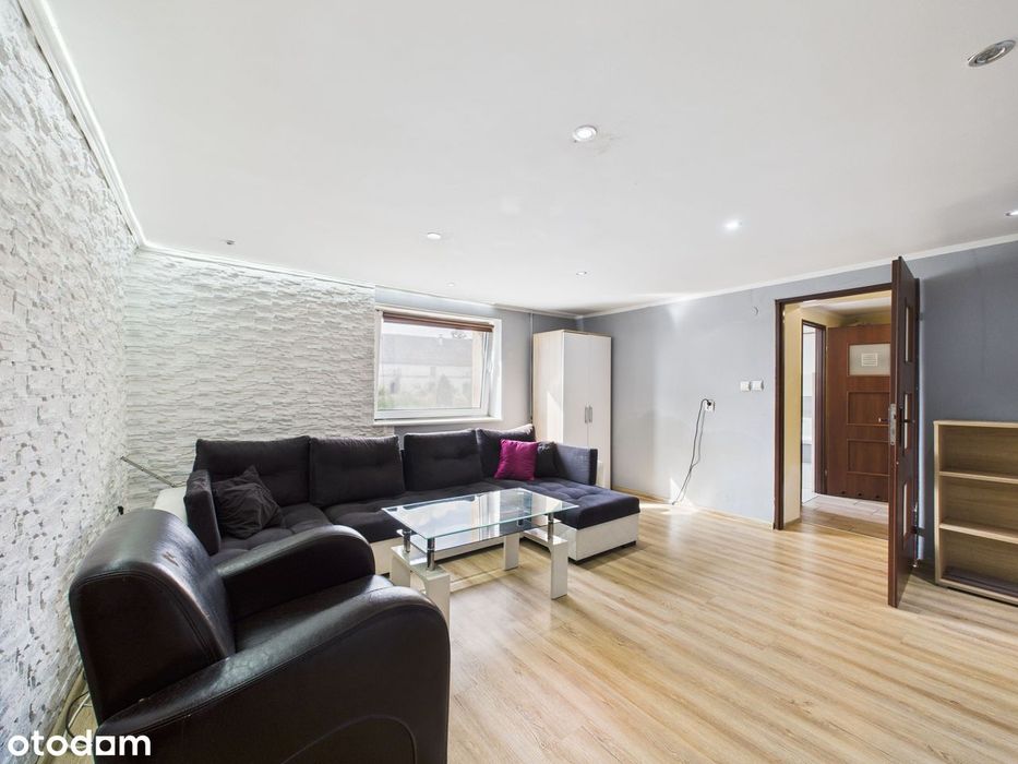 Parterowe mieszkanie, 2 pokoje  z  miejscem na garaż Wyskoć