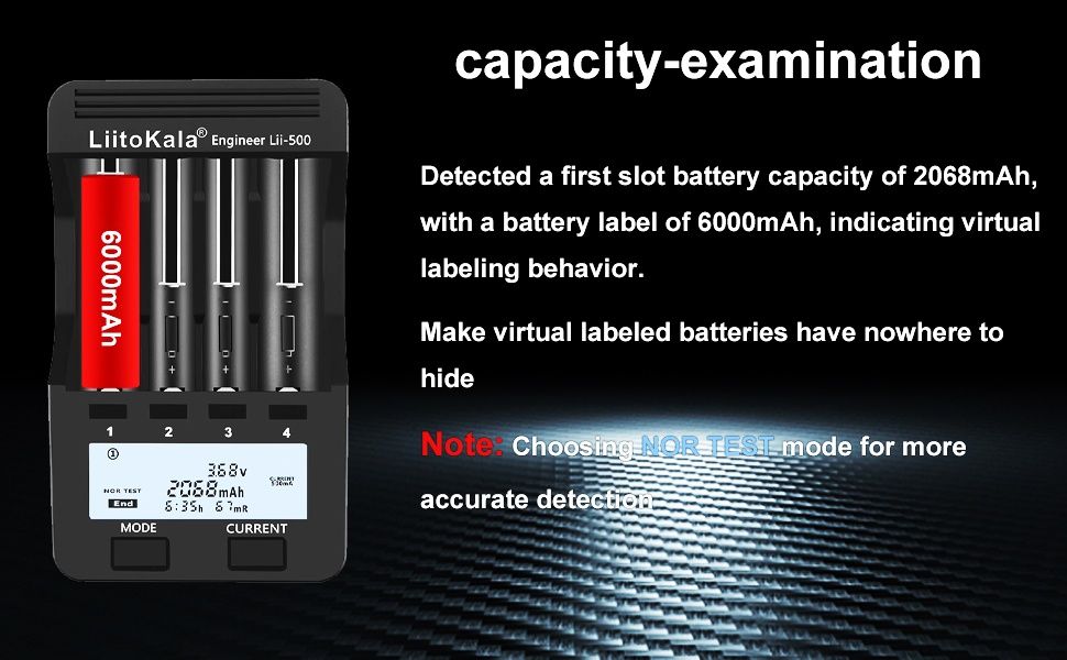 LiitoKala Lii-500 Зарядний пристрій АА ААА 18650 Li-ion Ni-MH/Ni-Cd