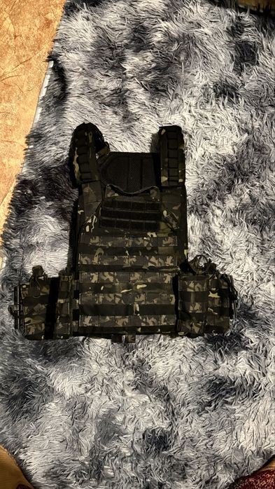 Плитоноска черный мультикам