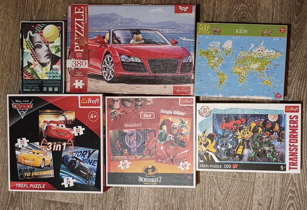 Пазлы детские, взрослые