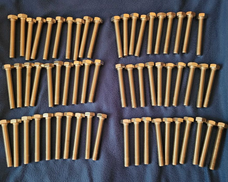 Śruba Nierdzewna Sześciokątna KWASOODPORNA GWINT M10x70 A4/70