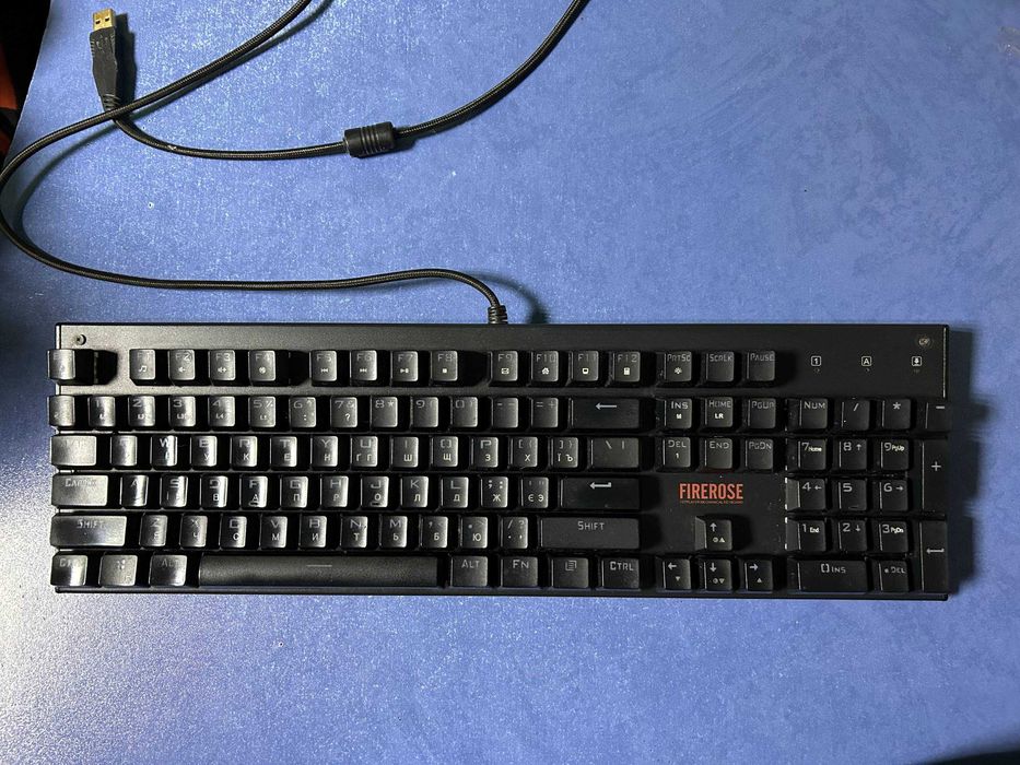Клавіатура 1stPlayer Fire Rose MK3 RGB Outemu Blue (MK3-BL) Black