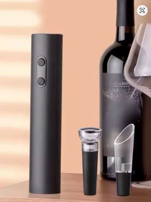 Abre /Abridor Garrafas eléctrico com base e acessórios