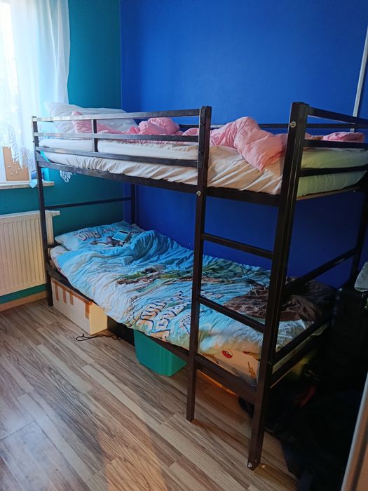Metalowe łóżko piętrowe, wojskowe