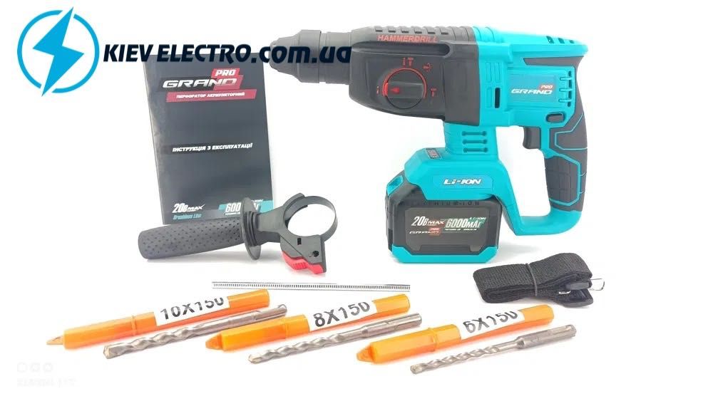 Набор 4в1 Grand Шуруповерт+Болгарка+Гайковерт+Перфоратор 20V АКЦИЯ!