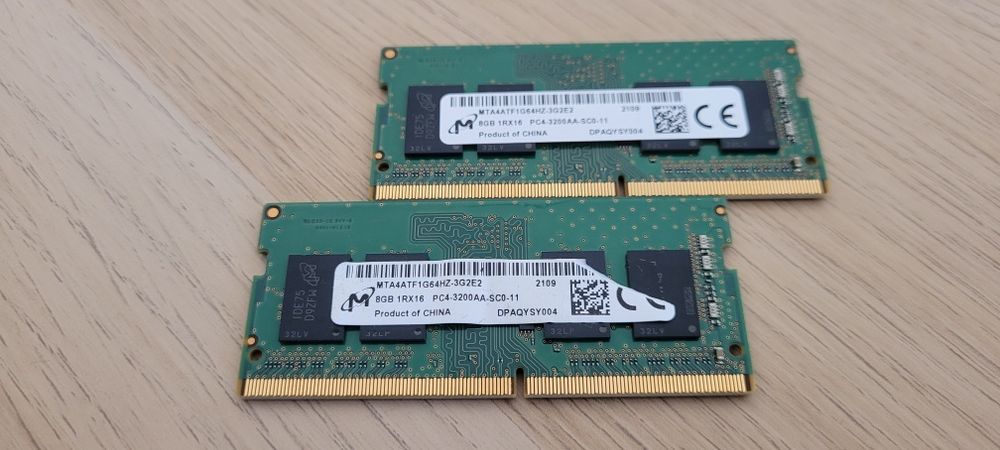 Micron RAM SO-DIMM DDR4 16gb (2x8gb) laptop 3200MHz